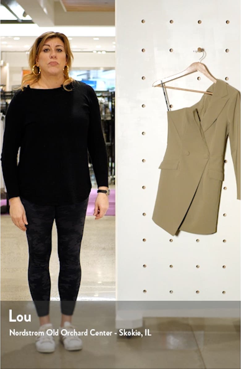 One-Shoulder Blazer Cocktail Dress, sales video thumbnail