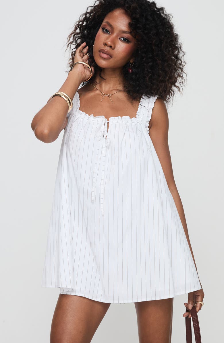 Princess Polly Stripe Sleeveless Minidress, Alternate, color, Stripe