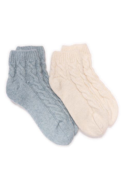 Lounge Assorted 2-Pack Quarter Socks