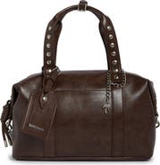 Palm Angels Medium Boston Leather Satchel