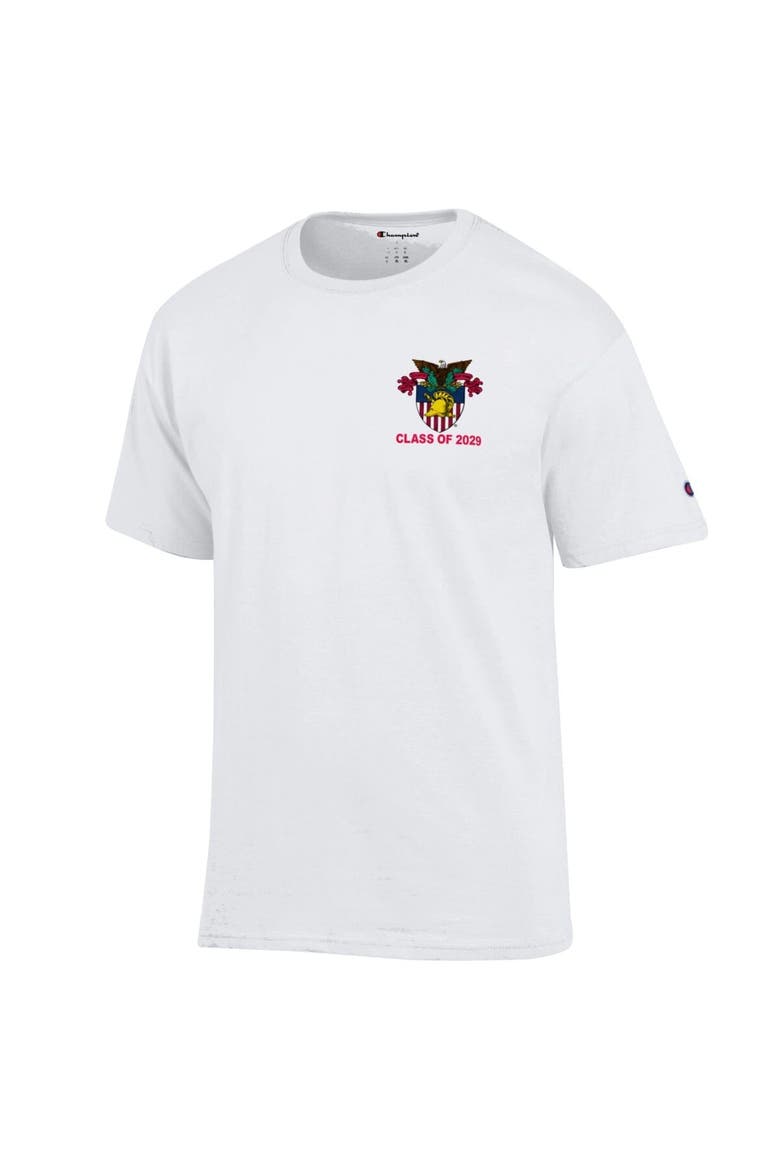Men's Champion White Army Black Knights Class of 2029 R-Day T-Shirt, Alternate, color, White