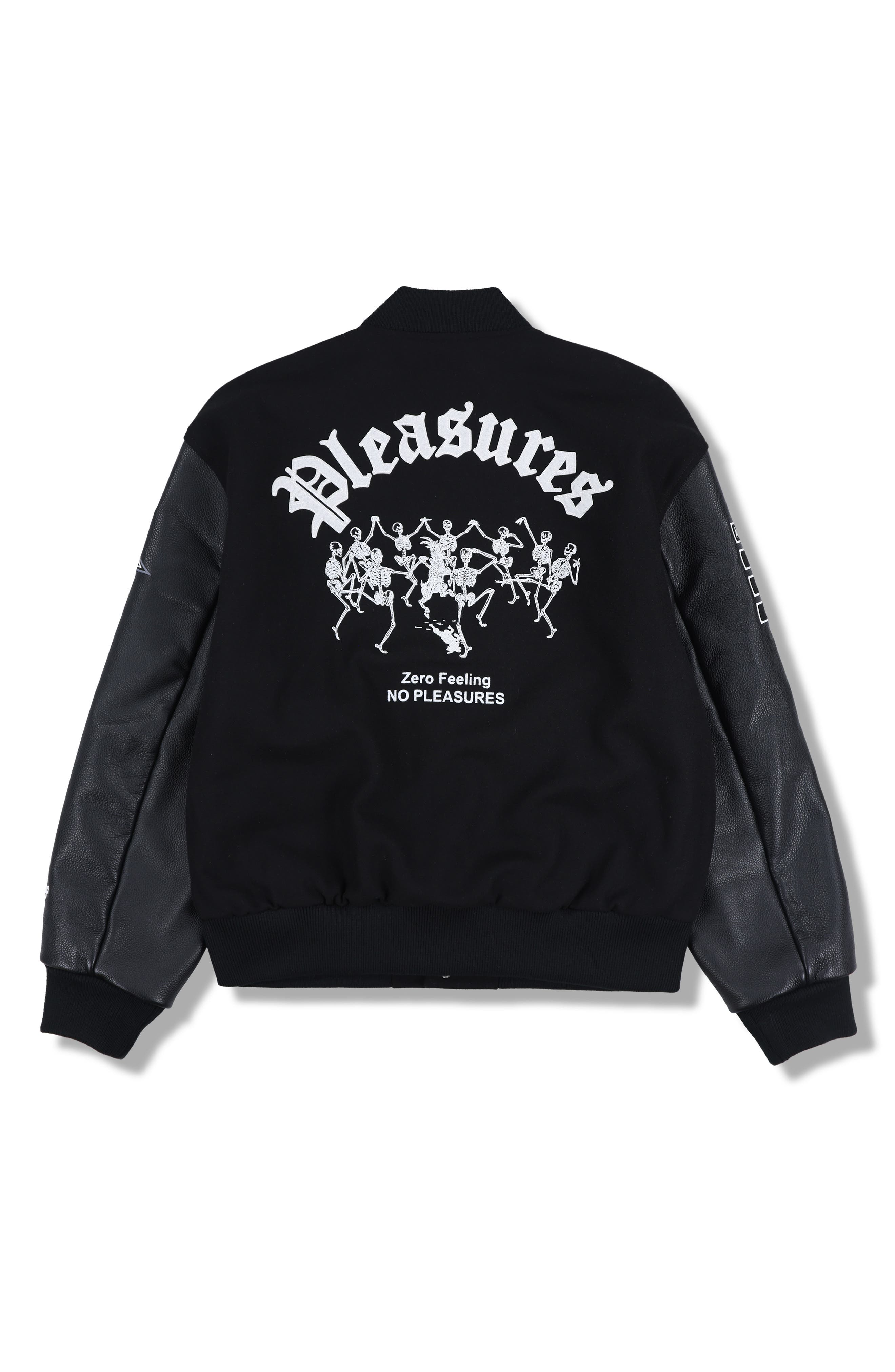PLEASURES ジャケット PLEASURES X Zero Skateboards Pleasures Varsity Jacket (Men