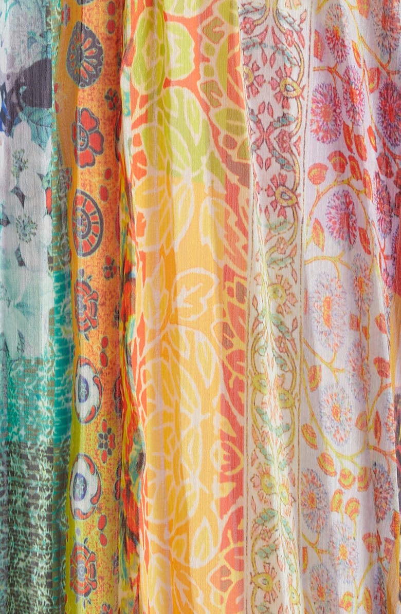 Alice + Olivia Alycia Chain Halter Neck Pleated Top, Alternate, color, 