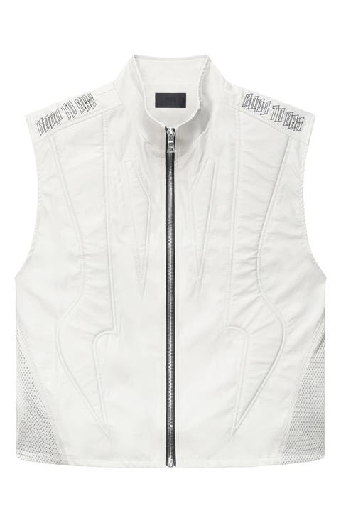 Noe Faux Leather Biker Vest