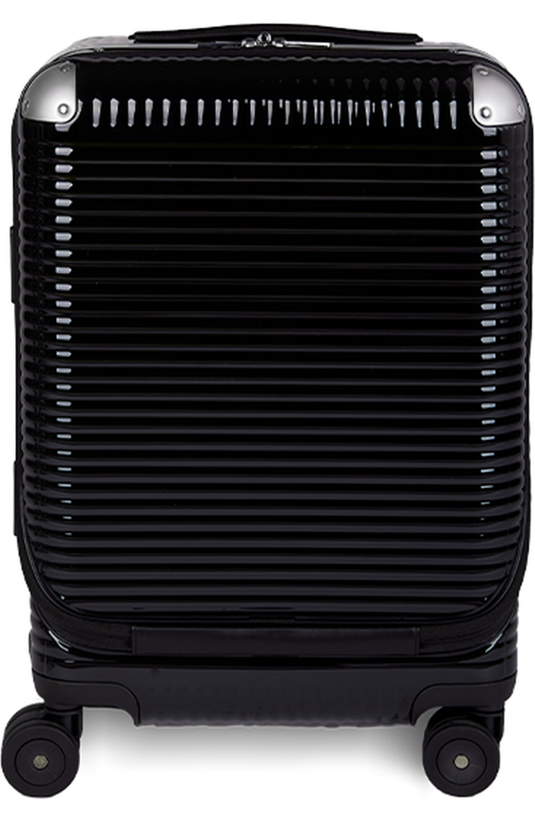 FPM - Fabbrica Pelletterie Milano - US Bank Light Spinner 53 Front Pocket Luggage, Alternate, color, Licorice Black
