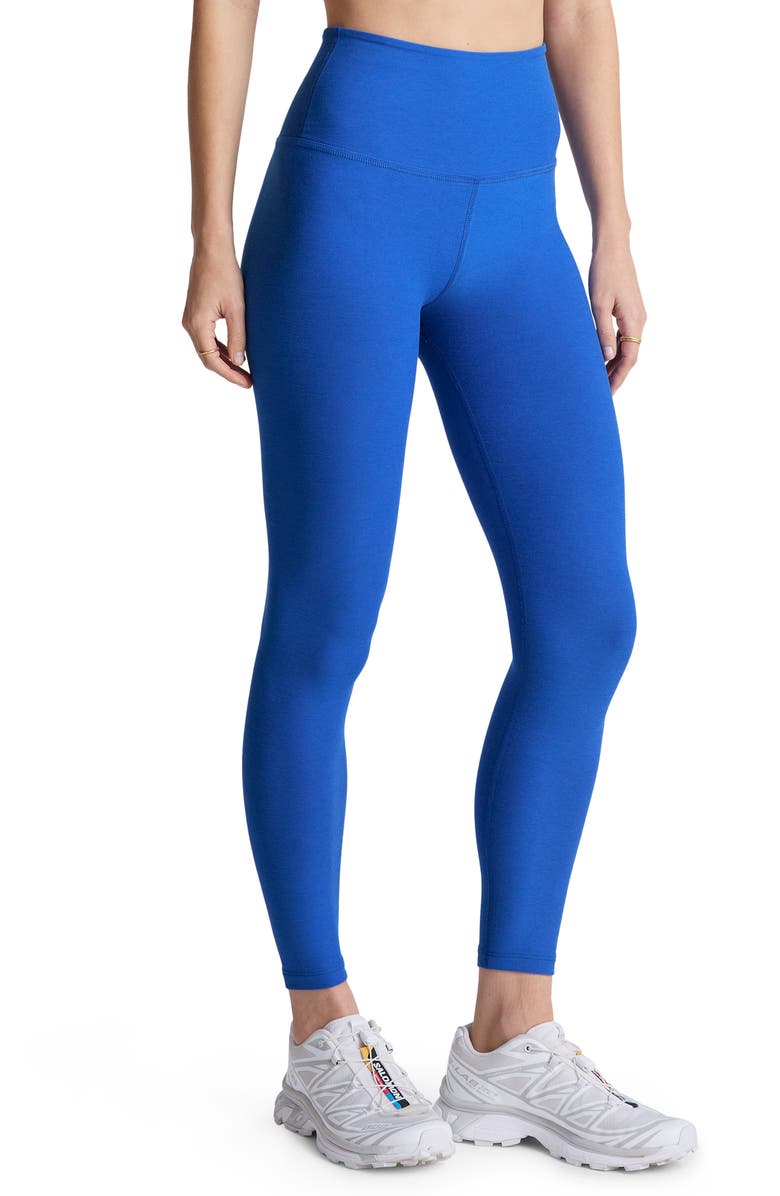 Beyond Yoga Caught in the Midi High Waist Leggings, Alternate, color, Court Blue