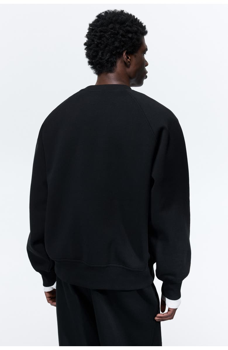 H&M Oversized Fit Sweatshirt, Alternate, color, Black