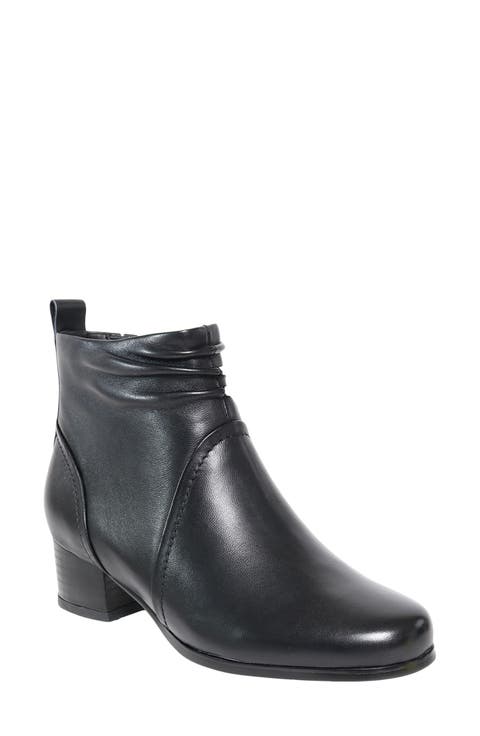 Nifty Leather Bootie