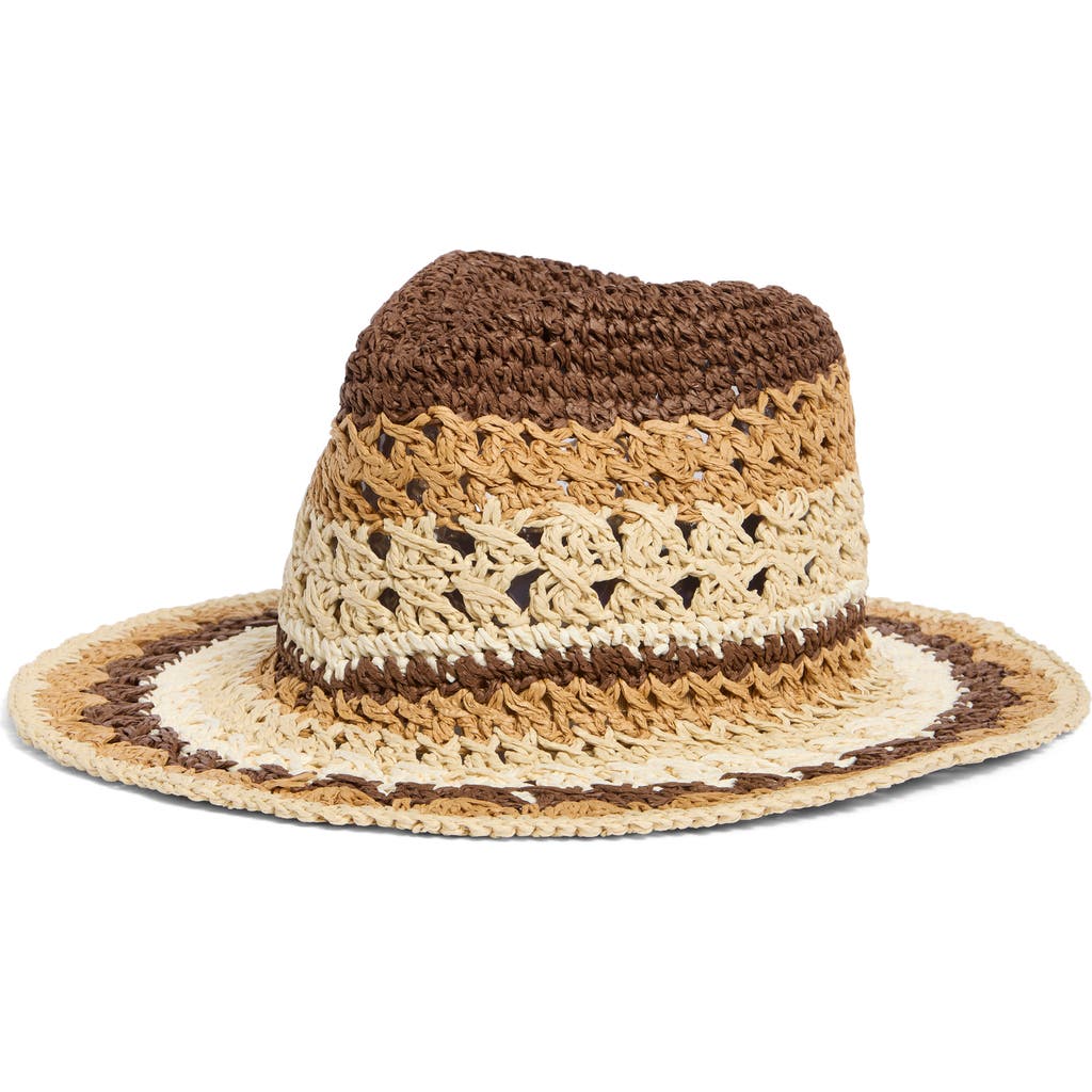 Vince Camuto Multicolor Panama Hat in Neutral Multi at Nordstrom Rack
