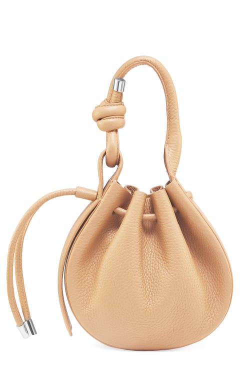 Mini Ina Pebble Leather Crossbody Bag