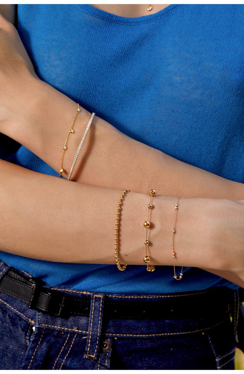 Bony Levy Liora Diamond Station Bracelet, Alternate, color, 18K Yellow Gold