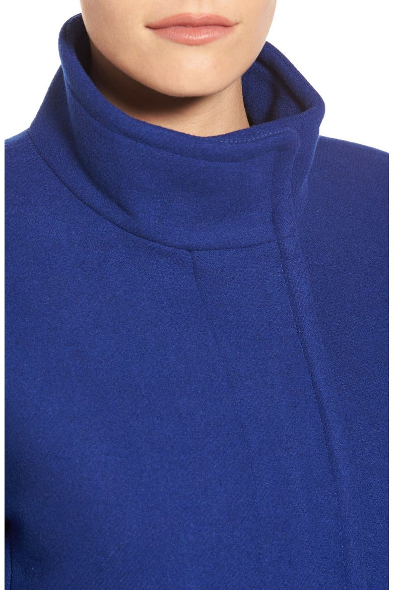 Wool Blend Stadium Coat, Alternate, color, COBALT