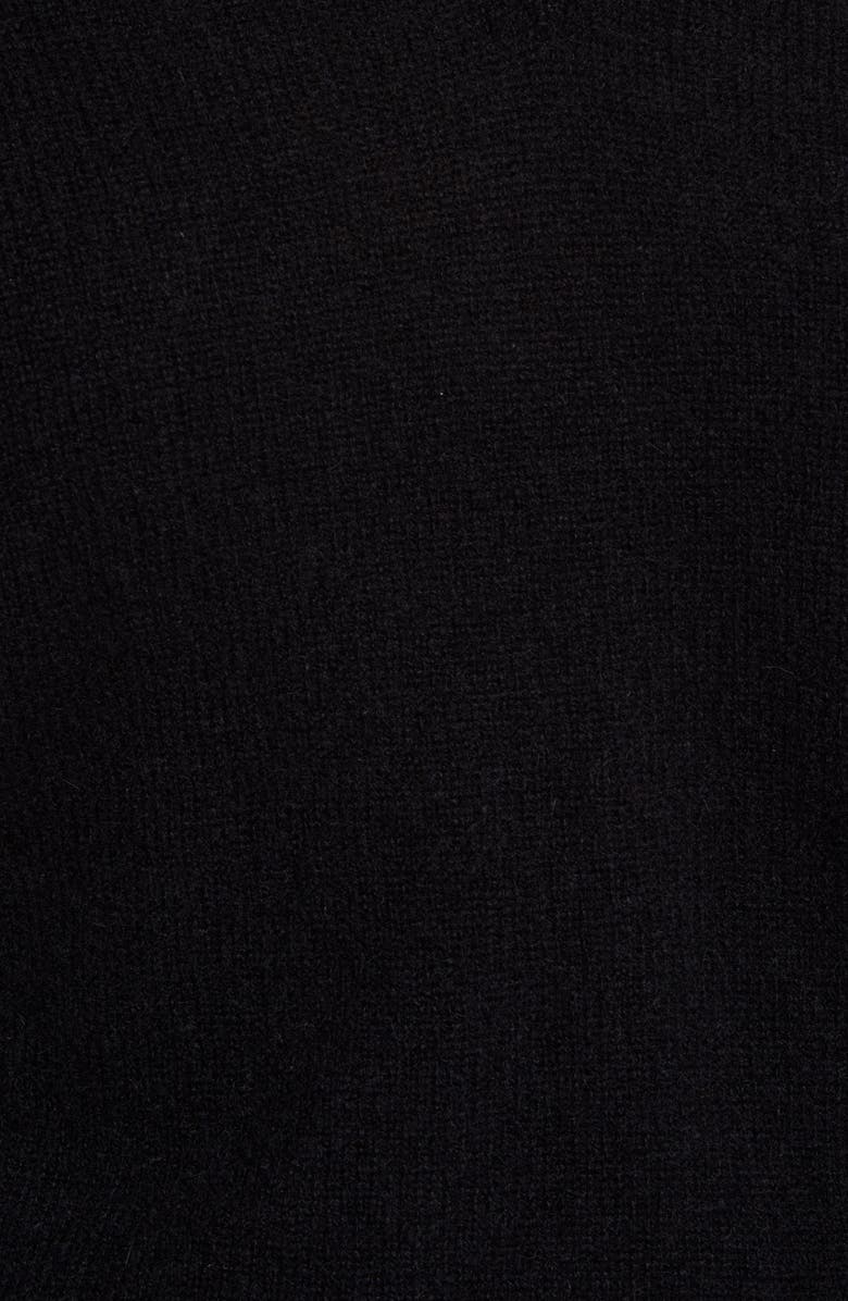Nordstrom Cashmere V-Neck Sweater, Alternate, color, Black Rock
