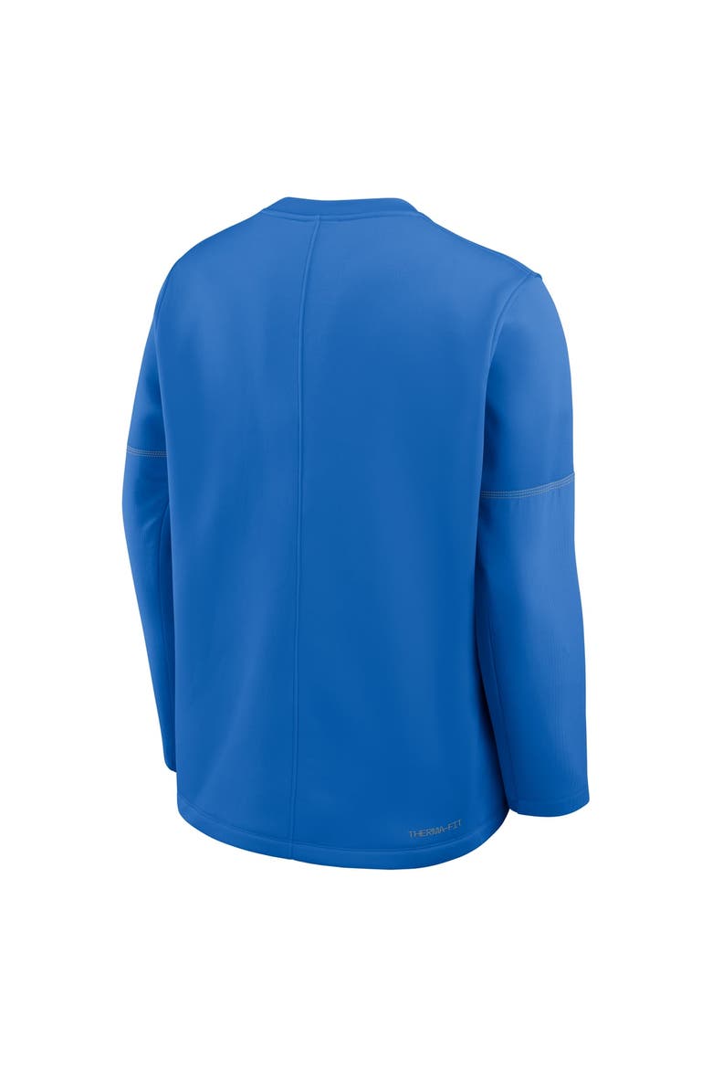 Men's Jordan Brand Blue UCLA Bruins 2026 Sideline Coaches Therma-FIT Long Sleeve Top, Alternate, color, Blue