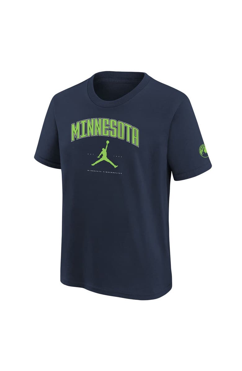 Jordan Brand Youth Jordan Brand Navy Minnesota Timberwolves Essential Cities T-Shirt, Alternate, color, Navy