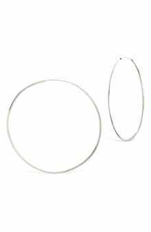 Sterling Forever Infinity Hoop Earrings