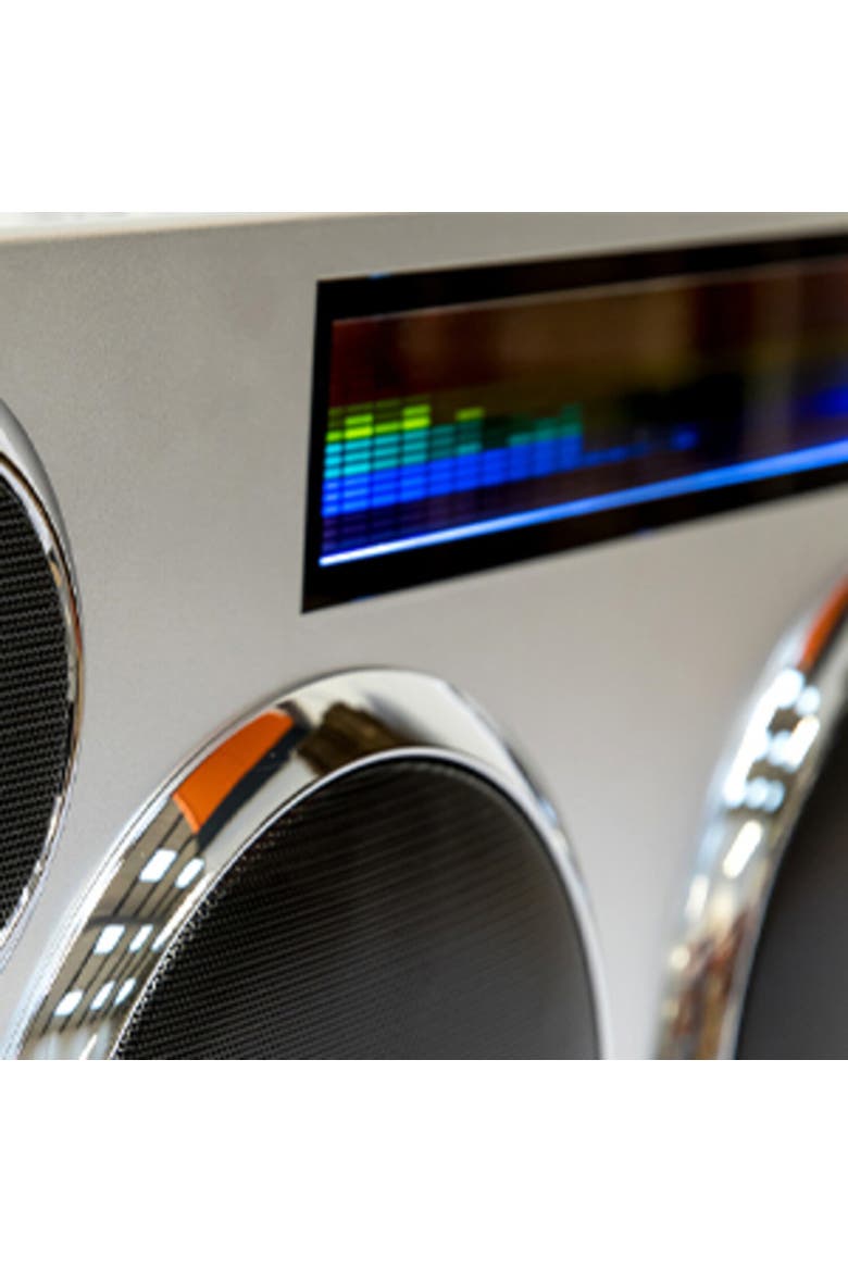 Manhattan Boombox Stereo Bluetooth Speaker, Alternate, color, Multicolor