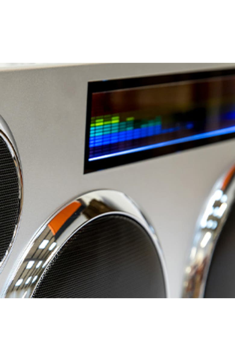 Gpo Manhattan Boombox Stereo Bluetooth Speaker, Alternate, color, Multicolor