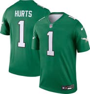 Nike Men's Nike Jalen Hurts Kelly Green Philadelphia Eagles Alternate Legend Player Jersey
