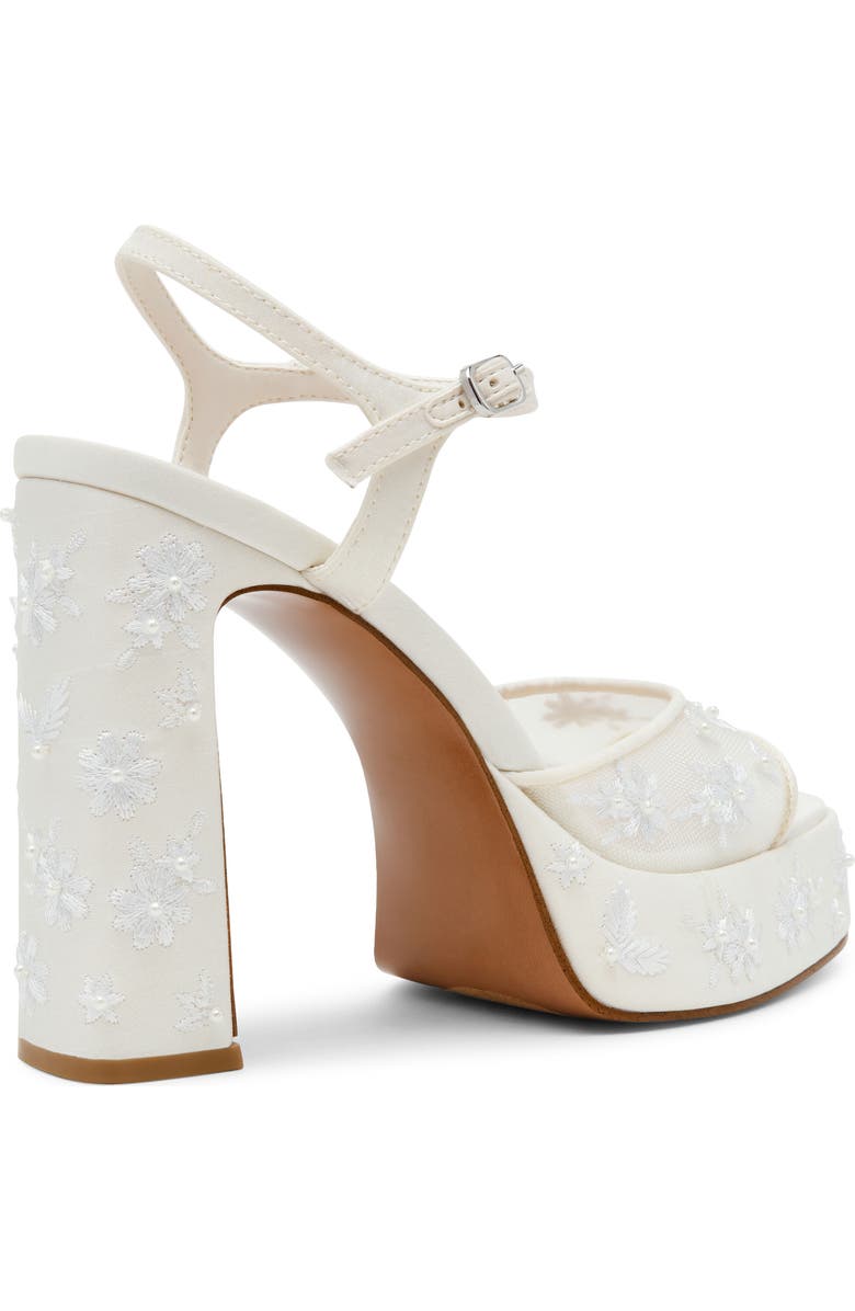 Steve Madden Lianda Platform Sandal, Alternate, color, White Mesh