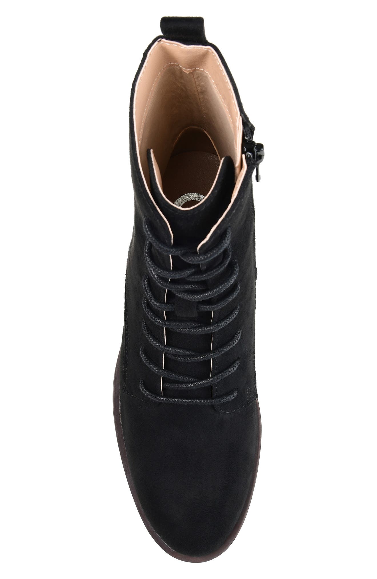 Journee Collection Vienna Combat Boot, Alternate, color, Black