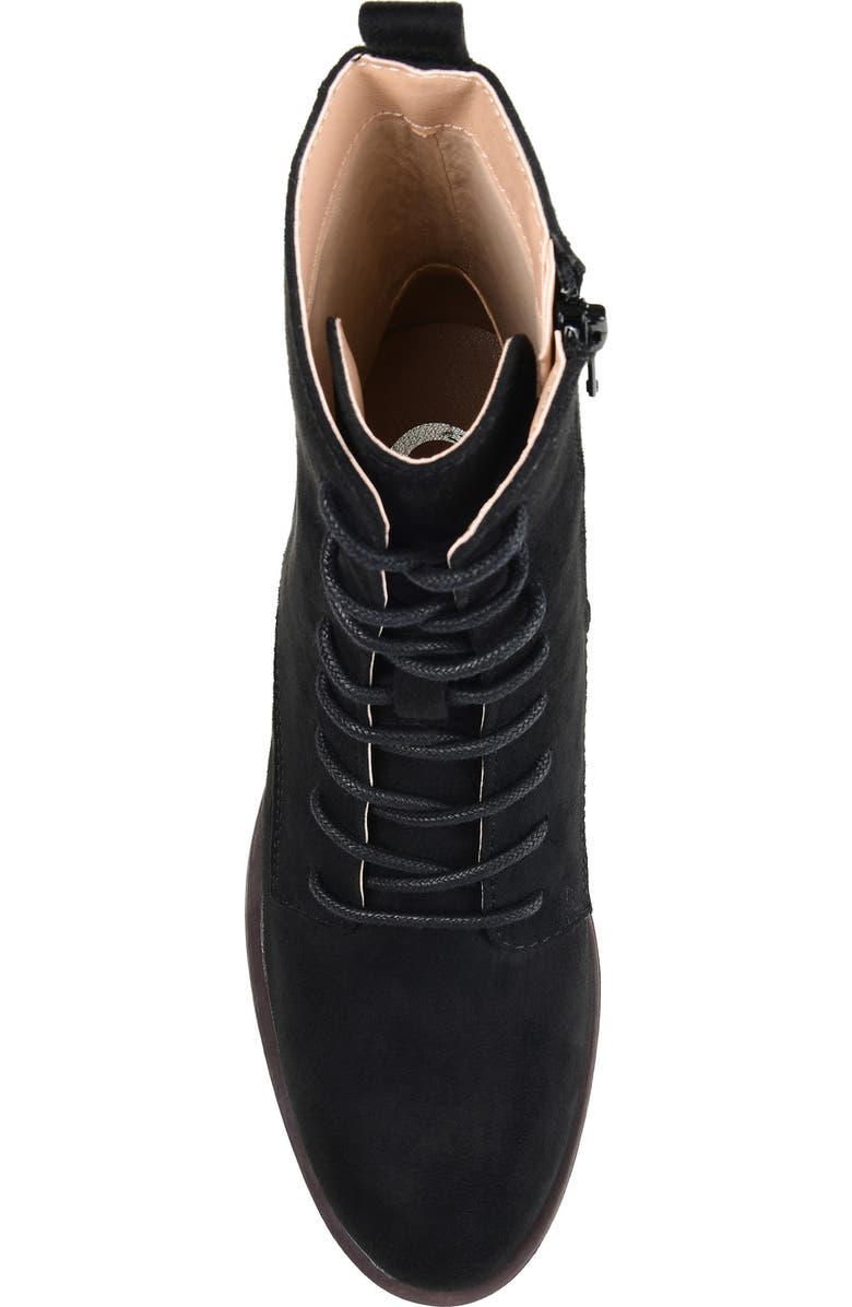 Journee Collection Vienna Combat Boot, Alternate, color, Black