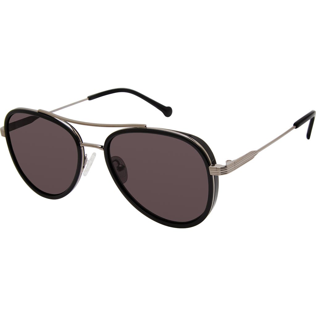 Colors In Optics Hampton Sunglasses In Black Out