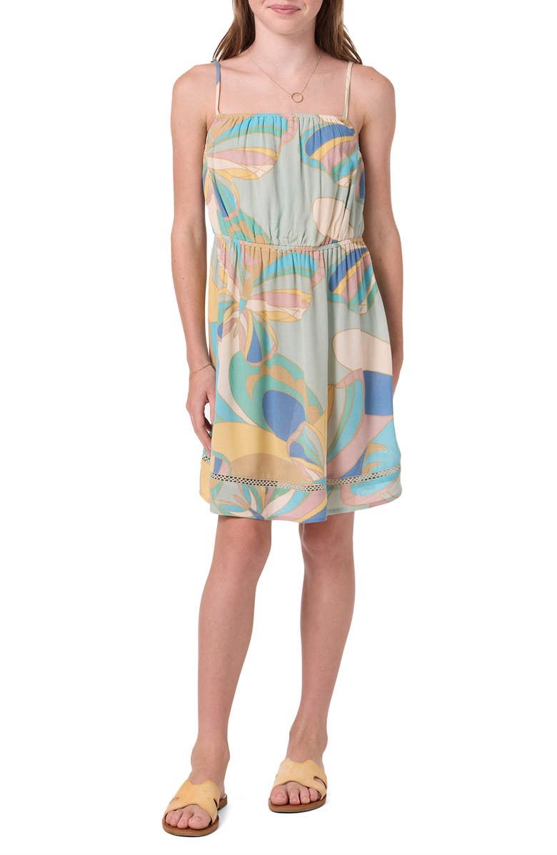O'Neill Kids' Alden Butterfly Print Sundress, Alternate, color, Desert Sage
