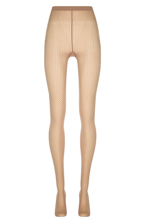 Wolford Mini Dot 20 Tights In Transparent