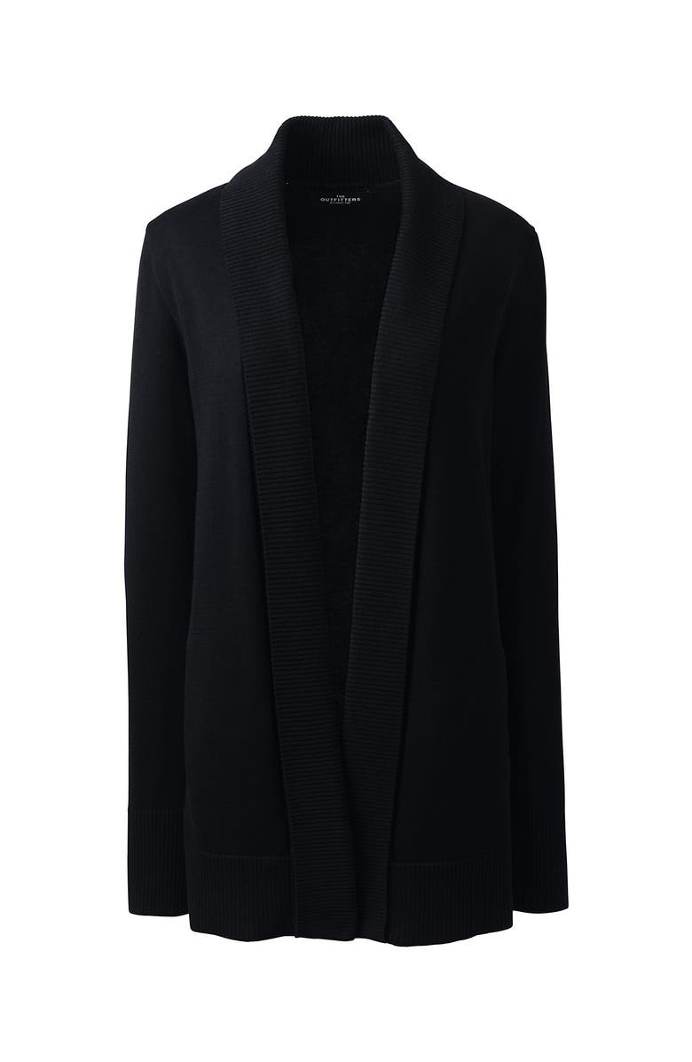 Lands
 End Cotton Modal Shawl Collar Cardigan Sweater, Alternate, color, 