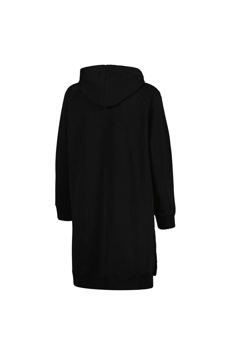 GAMEDAY COUTURE Women's Gameday Couture Black Michigan State Spartans Take a Knee Raglan Hooded Sweatshirt Dress, Alternate, color, Black