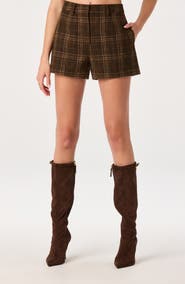 ASTR the Label Wynn Plaid Shorts