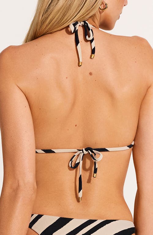 VITAMIN A VITAMIN A® TERRA STRIPE TRIANGLE BIKINI TOP 