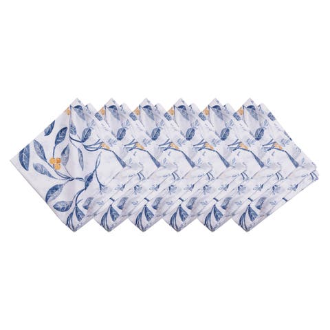 Laurelwood Leaf Botanical Vines Set of 6 Cloth Napkins