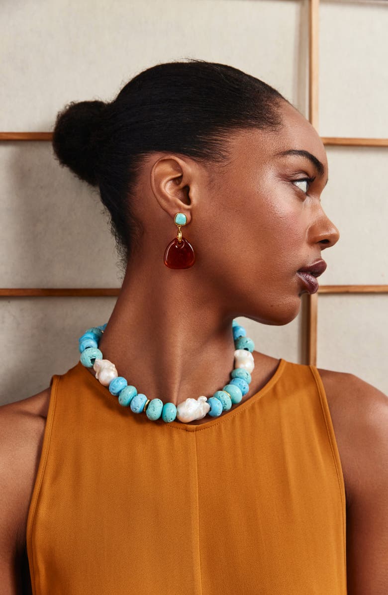 Lizzie Fortunato Cloud Forest Beaded Collar Necklace, Alternate, color,