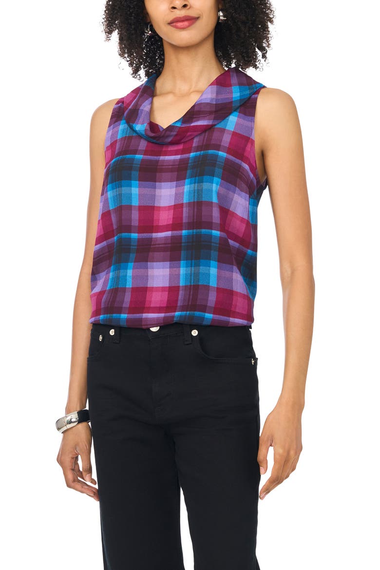 Cowl Neck Top, Main, color, CRISP MERLOT