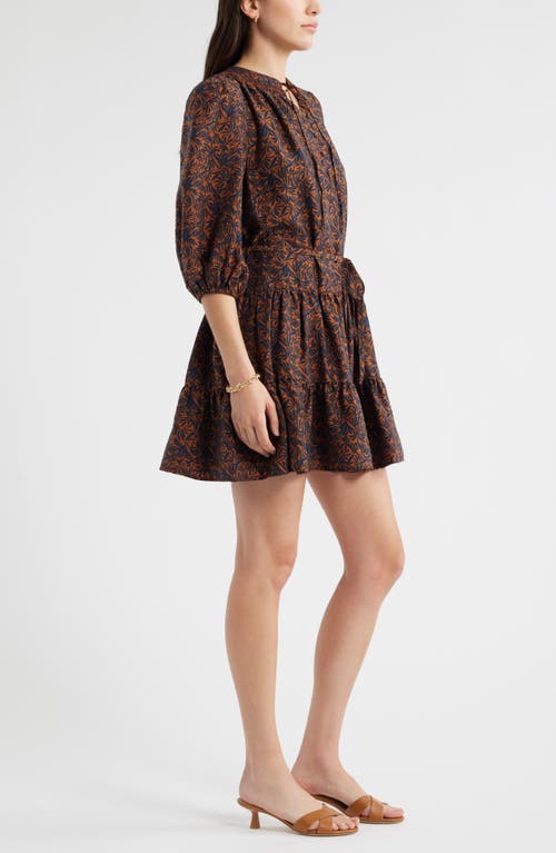 Caslonr Caslon(r) Tie Neck Tiered Dress