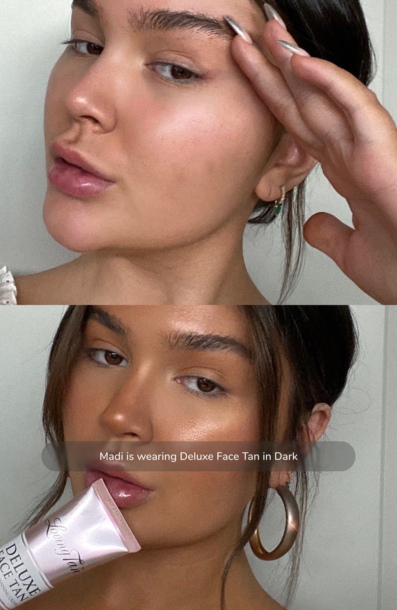 Loving Tan Deluxe Face Tan Tinted Self-Tanning Cream, Alternate, color, Dark
