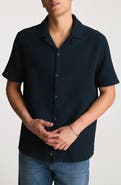 Mavi Jeans Waffle Knit Camp Shirt