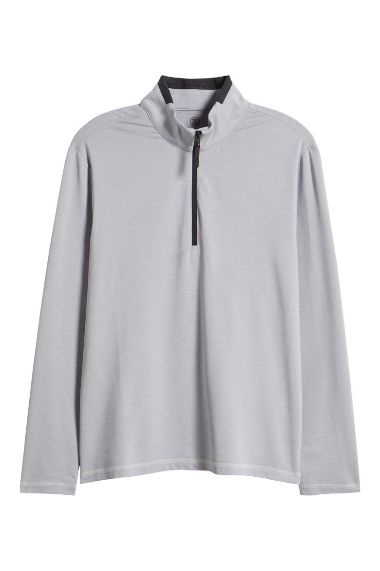 Quarter Zip Performance Golf Pullover, Alternate, color, LIGHT GREY MELANGE