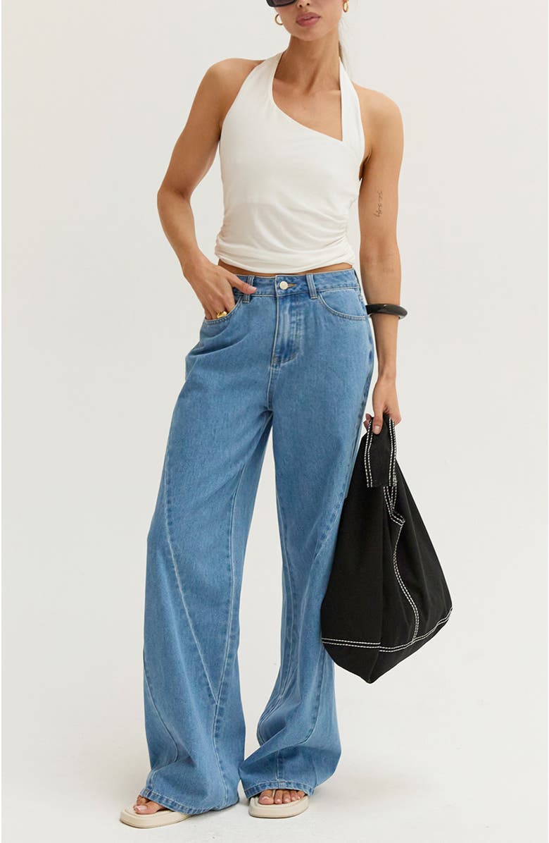 CRESCENT Wide Leg Denim Pants, Alternate, color, Denim Blue