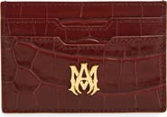AMIRI Croc Embossed Leather Card Holder