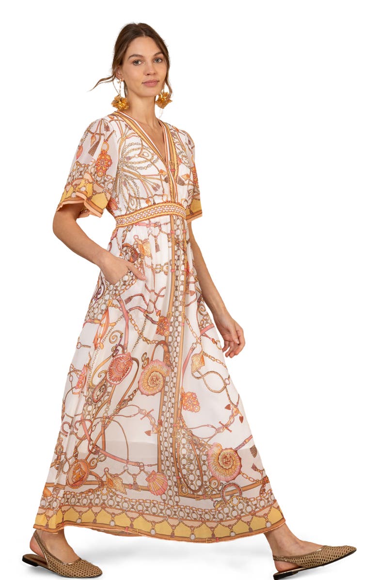 Hale Bob Neve Chiffon Dress, Alternate, color,