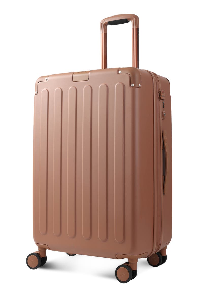 Nostos Matte Medium Spinner Suitcase, Alternate, color, TUSCANY