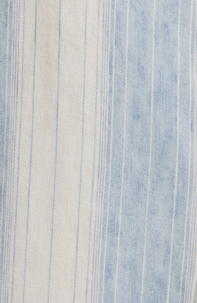 Faherty Tried & True Stripe Chambray Button-Up Shirt, Alternate, color, Ocean Oasis Stripe