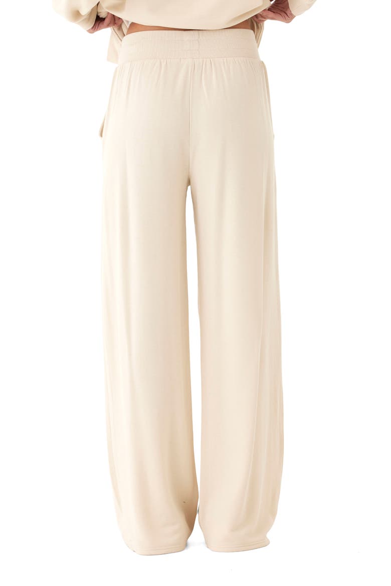 Esmeralda Feather Wide Leg Pants, Alternate, color, TAPIOCA