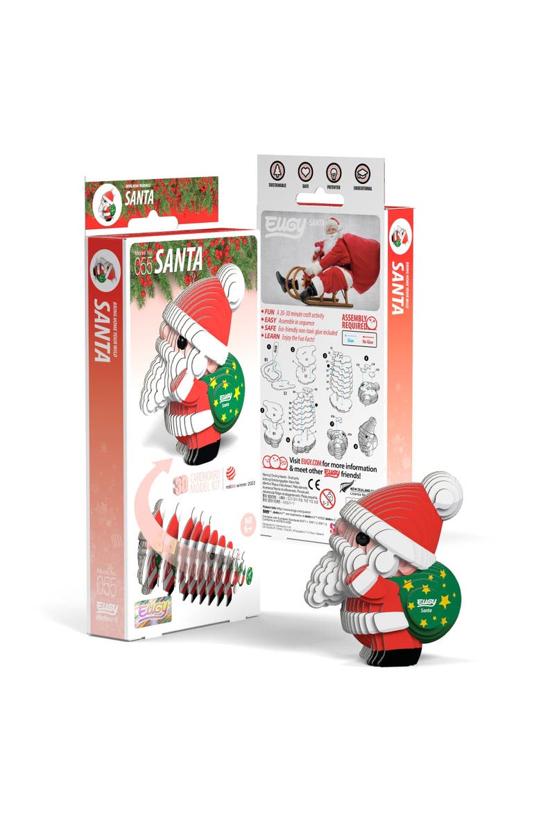 Eugy Puzzles Santa 3D Puzzle, Main, color, NO COLOR