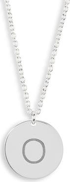 MESHMERISE Initial Disc Pendant Necklace