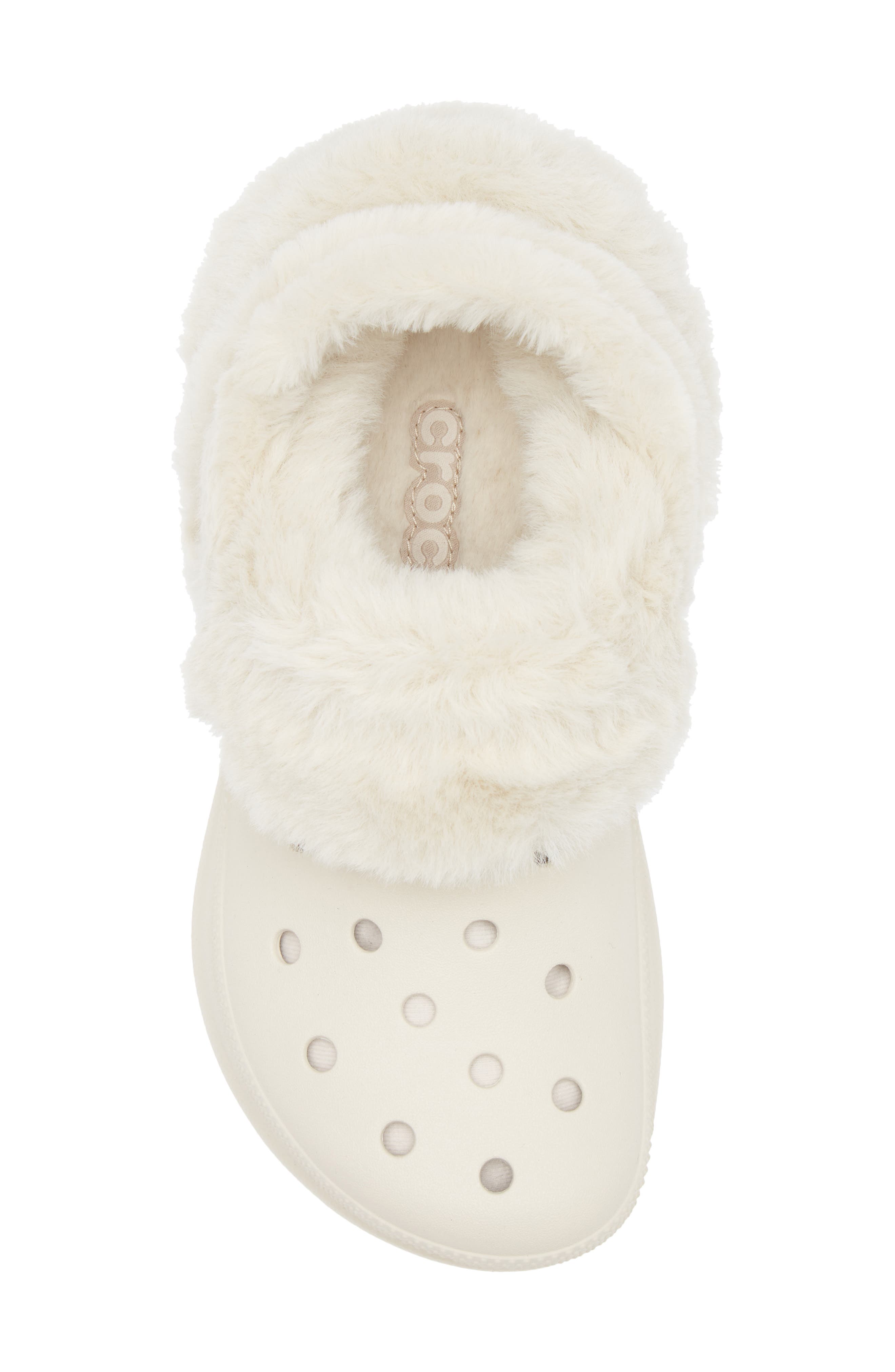 CROCS Bae Fleece Lined Platform Clog, Alternate, color, Stucco