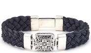 SAMUEL B. Braided Leather Bracelet